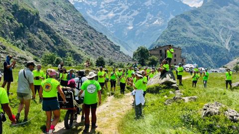 Arrivée au Gioberney
